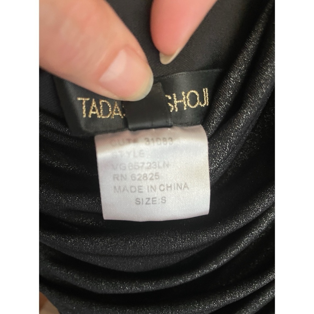 Tadashi Shoji Draped One Shoulder Dress, Size Small Prom Party Formal Event - Picture 12 of 16